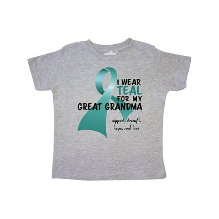 Inktastic I Wear Teal for my Great Grandma Gift Toddler Boy or Toddler Girl T-Shirt
Inktastic I Wear Teal for my Great Grandma Gift Toddler Boy or Toddler Girl T-Shirt