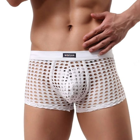 Uorcsa Stretch Breathable Hollow Cotton Sexy Mesh Hollow Sexy Flat Underpants Briefs White
Uorcsa Stretch Breathable Hollow Cotton Sexy Mesh Hollow Sexy Flat Underpants Briefs White