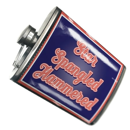 NEONBLOND Flask Star Spangled Hammered Fourth of July Retro