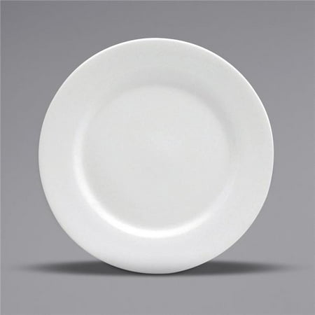 Buffalo F9010000163 12 in. Cream White Ware Rolled Edge Porcelain Plate