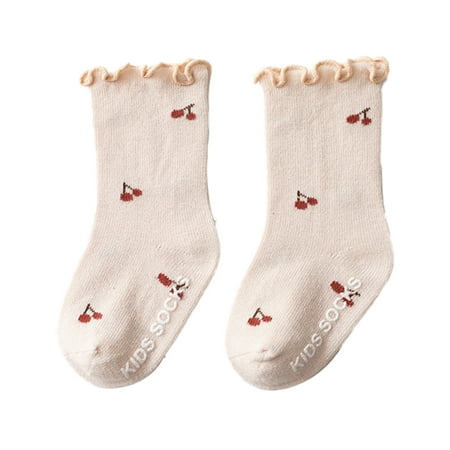 JunDanmall 1 Pair 0-5 Years Baby Girls Socks Ruffle Floral Pattern Autumn Winter Middle Tube Anti Skid Stretchy Socks for Walking Learning
JunDanmall 1 Pair 0-5 Years Baby Girls Socks Ruffle Floral Pattern Autumn Winter Middle Tube Anti Skid Stretchy Socks for Walking Learning