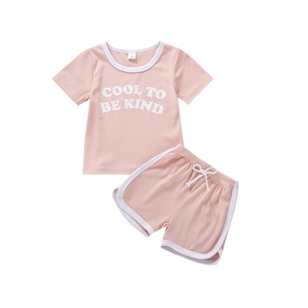 Zervatek Infant Baby Girls Ribbed Outfits Toddler Letter Print Short Sleeve Round Neck T-shirt Outfits
Zervatek Infant Baby Girls Ribbed Outfits Toddler Letter Print Short Sleeve Round Neck T-shirt Outfits