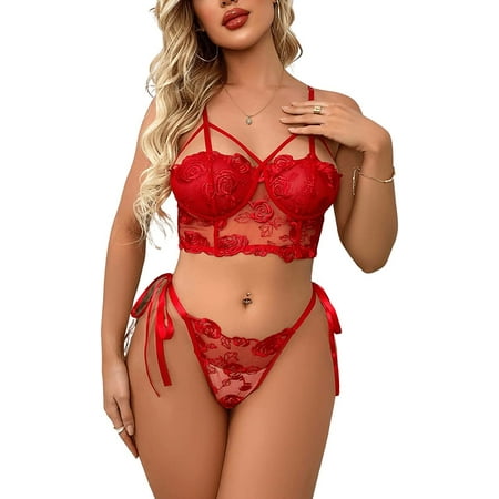 ZWQIANWEXFED Women s 2 Piece Floral Lace Underwire Garter Lingerie Set Bra and Panty
ZWQIANWEXFED Women s 2 Piece Floral Lace Underwire Garter Lingerie Set Bra and Panty