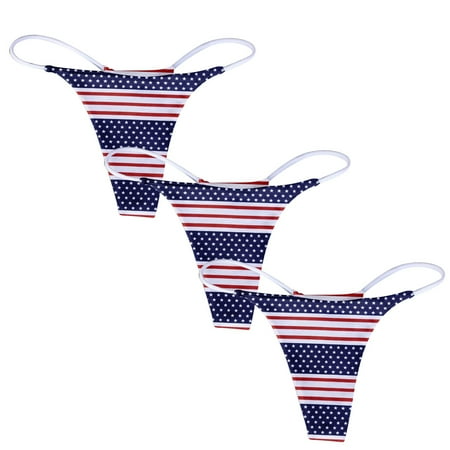 sebtyili 3pc women s printed breathable underwear thong