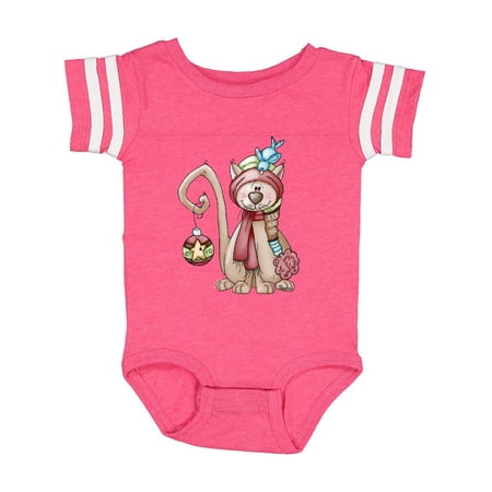 Inktastic Christmas Kitty Cat Gift Baby Boy or Baby Girl Bodysuit