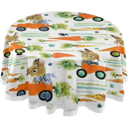 Hidove Easter Bunny Eggs Outdoor Round Tablecloth Waterproof Stain-Resistant Non-Slip Circular Tablecloth 60 Inch with Umbrella Hole and Zipper for Tabletop Backyard Party BBQ Decor
Hidove Easter Bunny Eggs Outdoor Round Tablecloth Waterproof Stain-Resistant Non-Slip Circular Tablecloth 60 Inch with Umbrella Hole and Zipper for Tabletop Backyard Party BBQ Decor