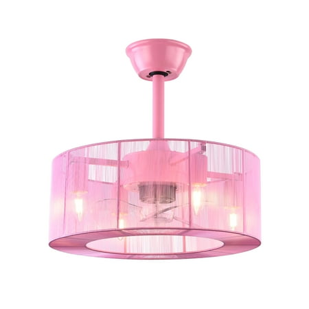 Loyalheartdy 18 Pink Caged Ceiling Fan Light Enclosed Round Chandelier 3 Invisible Blades 3 Speed Timing Remote Fan Lamp 4xE26
Loyalheartdy 18 Pink Caged Ceiling Fan Light Enclosed Round Chandelier 3 Invisible Blades 3 Speed Timing Remote Fan Lamp 4xE26