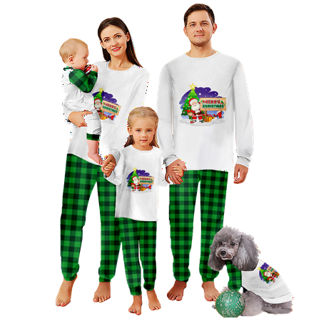 Holiday Family Matching Christmas Pajamas Sleepwear Set Christmas Buffalo Plaid Stripe Printed Sizes for Adult-Kids-Baby-Pet 2 Pieces Top and Pants Bodysuits Sleepwear Pajamas Set
Holiday Family Matching Christmas Pajamas Sleepwear Set Christmas Buffalo Plaid Stripe Printed Sizes for Adult-Kids-Baby-Pet 2 Pieces Top and Pants Bodysuits Sleepwear Pajamas Set