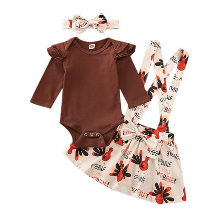 One Opening Baby Girl Set Toddler Ruffle Long Sleeve Bodysuits Suspender Skirt
One Opening Baby Girl Set Toddler Ruffle Long Sleeve Bodysuits Suspender Skirt
