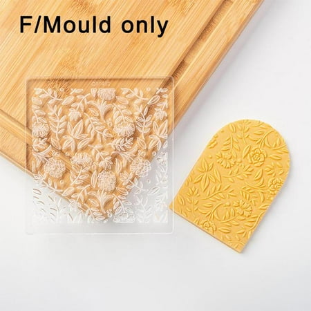 Spring Easter Flower Cookie Embossed Mold Cake Decorating Acrylic SALE C9E2