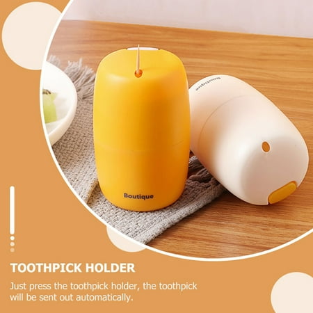 Toothpick Dispenser Eject Automatic Tooth Pick Holder Dispenser Toothpicks Holder Toothpick Box For Living Room Kitchen
Toothpick Dispenser Eject Automatic Tooth Pick Holder Dispenser Toothpicks Holder Toothpick Box For Living Room Kitchen