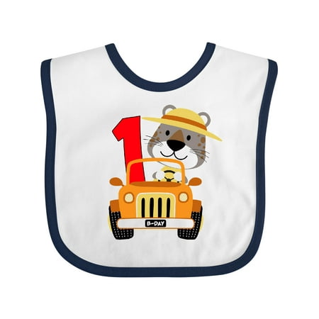 Inktastic Safari 1st Birthday Gift Baby Boy or Baby Girl Bib