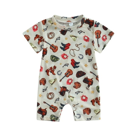 Jkerther Western Baby Boy Girl Clothes Cow Print Jumpsuit Highland Short Sleeve Romper Bodysuit Infant Summer Outfits
Jkerther Western Baby Boy Girl Clothes Cow Print Jumpsuit Highland Short Sleeve Romper Bodysuit Infant Summer Outfits