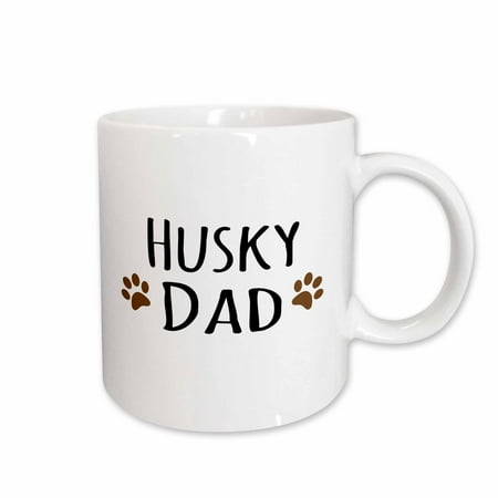 3dRose Siberian Husky Dog Dad - Doggie by breed - brown muddy paw prints - doggy lover pet owner love Ceramic Mug 11-ounce
3dRose Siberian Husky Dog Dad - Doggie by breed - brown muddy paw prints - doggy lover pet owner love Ceramic Mug 11-ounce
