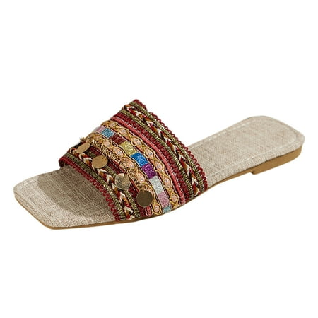 Youmylove Large Size Flat Bottomed Sandals Women Slide Slippers 2023 Summer Ethnic Storm Simia Slippers Comfort Cozy Leisure Daily Walking
Youmylove Large Size Flat Bottomed Sandals Women Slide Slippers 2023 Summer Ethnic Storm Simia Slippers Comfort Cozy Leisure Daily Walking