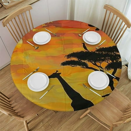 Autua Giraffes Tree Birds Round Tablecloth Stain Resistant and Washable Ideal for Indoor and Outdoor Use Kitchen Dining Wedding Parties Table Accessories Multiple Sizes Available
Autua Giraffes Tree Birds Round Tablecloth Stain Resistant and Washable Ideal for Indoor and Outdoor Use Kitchen Dining Wedding Parties Table Accessories Multiple Sizes Available
