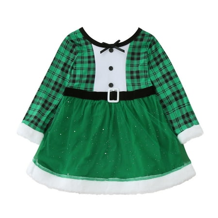 Casual Girls Dresses Toddler Girls Long Sleeve Christmas Fleece Plaid Tulle Princess Dress
Casual Girls Dresses Toddler Girls Long Sleeve Christmas Fleece Plaid Tulle Princess Dress