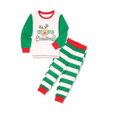 LisenraIn Family Matching Christmas Pyjamas Nightwear Pajamas PJs 2pcs Set