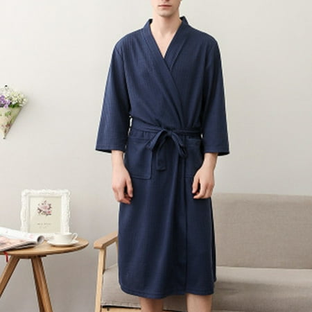 pinshui Summer Thin Bathrobe Mid-length 3/4 Sleeve Pajamas Men Women Couple Home Service New
pinshui Summer Thin Bathrobe Mid-length 3/4 Sleeve Pajamas Men Women Couple Home Service New