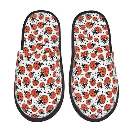Honeii Red Ladybugs Print Furry Slippers Bedroom Slippers for Women and Men Fuzzy Plush Comfy Faux Fur Lined Slide Shoes -Large
Honeii Red Ladybugs Print Furry Slippers Bedroom Slippers for Women and Men Fuzzy Plush Comfy Faux Fur Lined Slide Shoes -Large