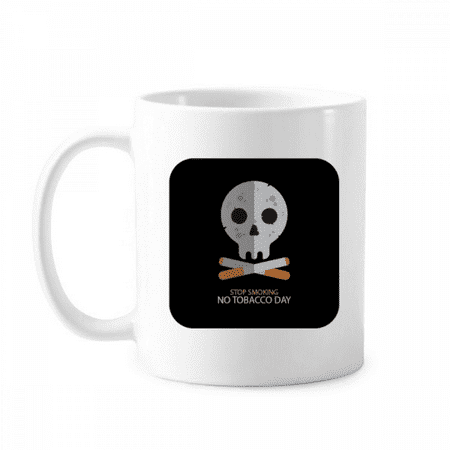 Logo Cartoon l Stop Smoking Mug Pottery Cerac Coffee Porcelain Cup Tableware