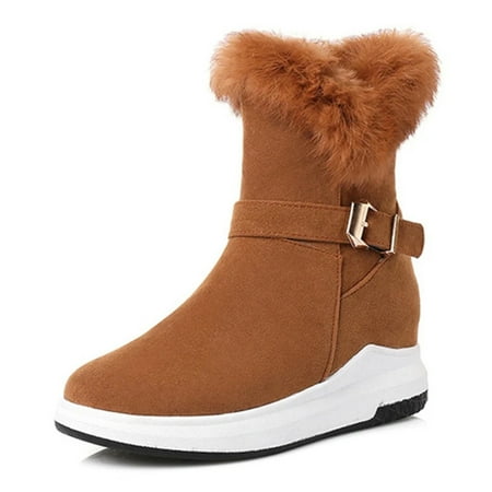 Women s Fashion Buckle Decoration Boots Zipper Warm Plush Lining Casual Short Boots Black 41
Women s Fashion Buckle Decoration Boots Zipper Warm Plush Lining Casual Short Boots Black 41
