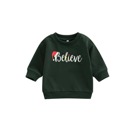 IZhansean Christmas Toddler Baby Girls Boys Sweatshirt T Shirt Xmas Letter Printed Long Sleeve Pullover Tops Xmas Clothes Green 0-6 Months
IZhansean Christmas Toddler Baby Girls Boys Sweatshirt T Shirt Xmas Letter Printed Long Sleeve Pullover Tops Xmas Clothes Green 0-6 Months