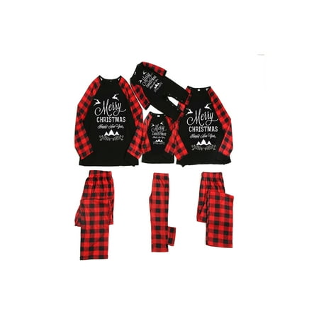 Merry Christmas Pajamas Family Winter Pyjamas Set Long Sleeve Nightgown Top Plaid Night Pants Baby Romper Christmas Pajamas for Father Mother Children Baby Young Girls
Merry Christmas Pajamas Family Winter Pyjamas Set Long Sleeve Nightgown Top Plaid Night Pants Baby Romper Christmas Pajamas for Father Mother Children Baby Young Girls