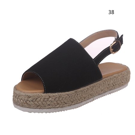 Women Wedges Sandals Thick Sole Breathable Open Toe Casual Shoes for Summer 38
Women Wedges Sandals Thick Sole Breathable Open Toe Casual Shoes for Summer 38