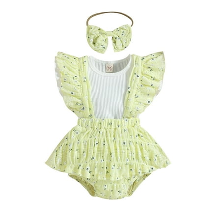 Livingsenburg Infant Baby Girls Summer Outfit Sets White Flying Sleeve T-shirt Floral Tutu Romper Headband 3Pcs Set
Livingsenburg Infant Baby Girls Summer Outfit Sets White Flying Sleeve T-shirt Floral Tutu Romper Headband 3Pcs Set