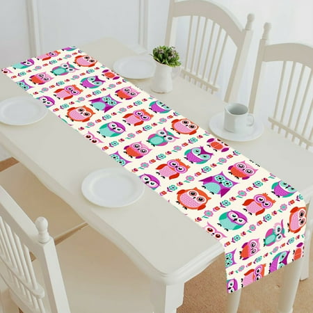 ECZJNT Cartoon Owls Flower table runner table cloth tea table cloth 16x72 inch
ECZJNT Cartoon Owls Flower table runner table cloth tea table cloth 16x72 inch