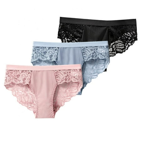 Spdoo Panties for Women G-String Lace Breathable Thongs Underwear Low-Rise Hipster Panties 3-Pack
Spdoo Panties for Women G-String Lace Breathable Thongs Underwear Low-Rise Hipster Panties 3-Pack