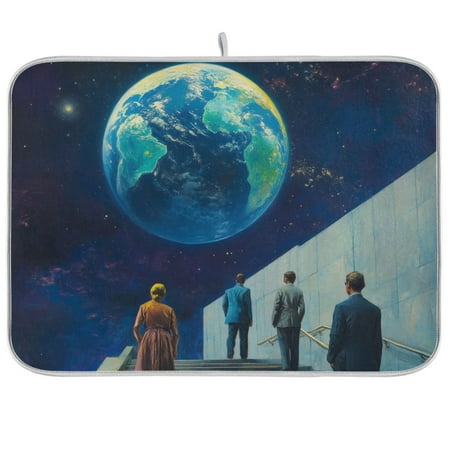 Yayeee Dish Drying Mat for Kitchen Counter Ultra Absorbent Easy Clean Pad 18x16 Blue Planet
Yayeee Dish Drying Mat for Kitchen Counter Ultra Absorbent Easy Clean Pad 18x16 Blue Planet