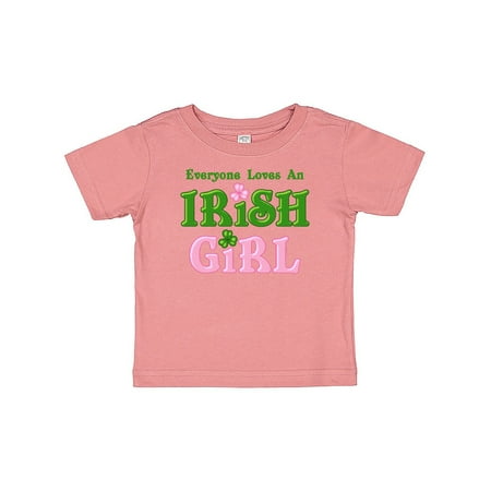 Inktastic Loves An Irish Girl Gift Baby Girl T-Shirt