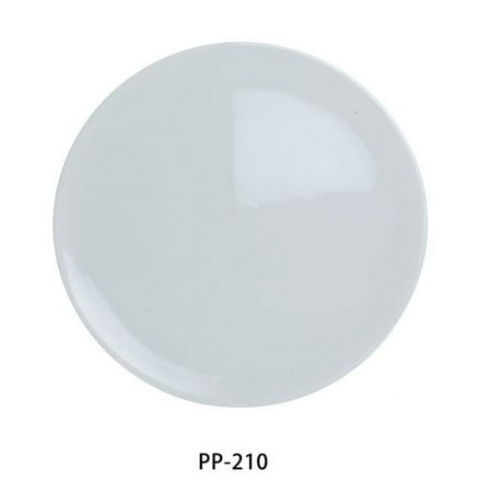 Yanco PP-210 Flat Porcelain Pizza Plate Super White - 10.5 in. - Pack of 12