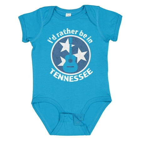 Inktastic I d Rather Be in Tennessee Gift Baby Boy or Baby Girl Bodysuit