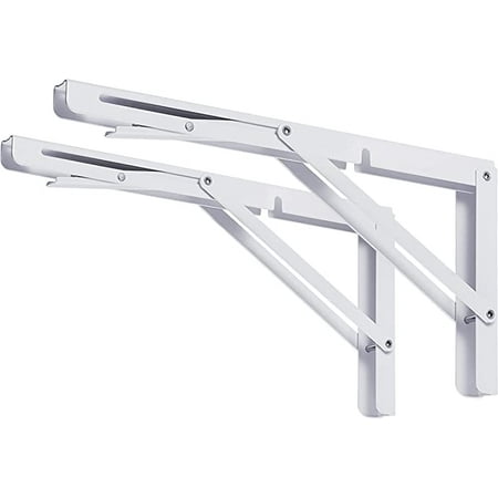 10 White Folding Shelf Brackets Max. Load 220 lb Heavy Duty DIY Wall Mounted Shelf Bracket Space Saving for Table Work Bench P
10 White Folding Shelf Brackets Max. Load 220 lb Heavy Duty DIY Wall Mounted Shelf Bracket Space Saving for Table Work Bench P