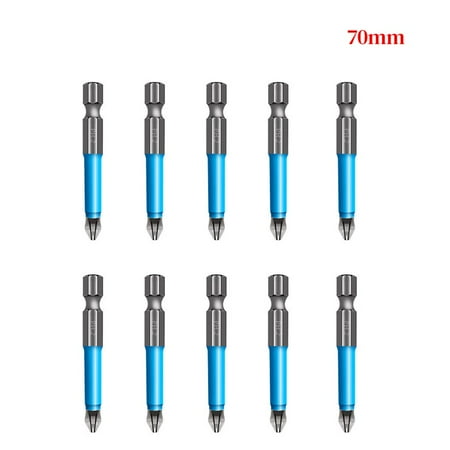 10pcs Screw Bits Alloy Electric Screwdriver Suit Anti-slip Crossed Screw Bits 70mm
10pcs Screw Bits Alloy Electric Screwdriver Suit Anti-slip Crossed Screw Bits 70mm