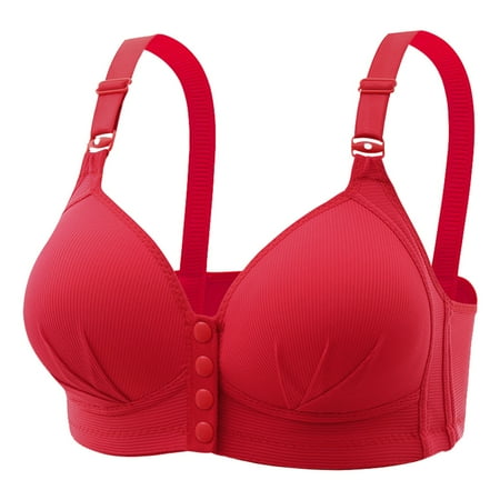 Women Bra For Seniors New Large Front Button Breastfeeding No Steel Ring Gathering Side Fold Thin Cup Button Tank Yoga Gym Bras For Ladies
Women Bra For Seniors New Large Front Button Breastfeeding No Steel Ring Gathering Side Fold Thin Cup Button Tank Yoga Gym Bras For Ladies