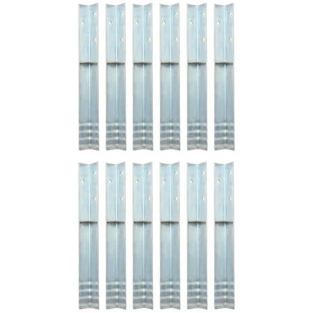 L-shaped Ground Anchors 12 pcs Galvanised Steel 2 x2 x19.7