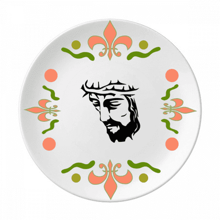 Meditation Avatar Outline Faith Flower Ceramics Plate Tableware Dinner Dish