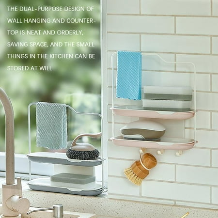 ociviesr Home Textile Storage Kitchen Bathroom Drainage Storage Towel Dishwashing Sponge Sink Double Hook Wall Mounted Shelf PP ABS iron art
ociviesr Home Textile Storage Kitchen Bathroom Drainage Storage Towel Dishwashing Sponge Sink Double Hook Wall Mounted Shelf PP ABS iron art