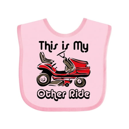 Inktastic Mower My Other Ride Gift Baby Boy or Baby Girl Bib