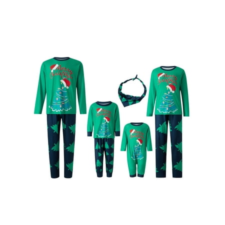 Peyakidsaa Christmas Matching Family Pajamas Sets Xmas Tree Printed Top/Romper Sleepwear Set Green
Peyakidsaa Christmas Matching Family Pajamas Sets Xmas Tree Printed Top/Romper Sleepwear Set Green