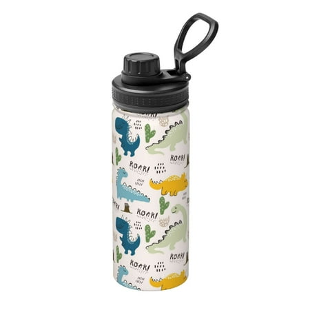 Ocsxa Childish Dinosaur Print 18oz Stainless Steel Water Bottle Unisex Water Bottle Insulated Sports Water Cup Flask for Cold Water Drinks/Sports/Travel/Car/School
Ocsxa Childish Dinosaur Print 18oz Stainless Steel Water Bottle Unisex Water Bottle Insulated Sports Water Cup Flask for Cold Water Drinks/Sports/Travel/Car/School