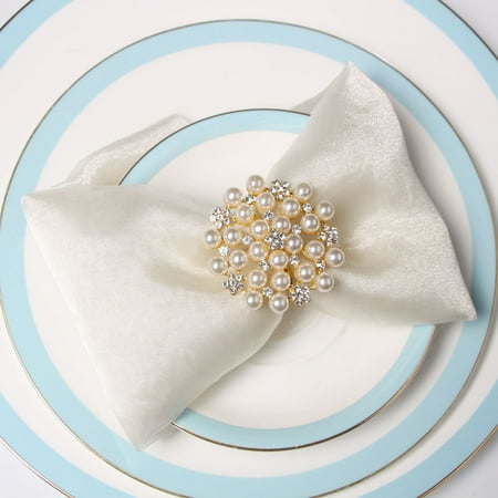 Riguas 6Pcs/Set Napkin Ring High Gloss Faux Pearl Elegant Luxury Table Decoration Rhinestone Inlaid Flower Dinner Napkin Holder Buckle Wedding Supplies
Riguas 6Pcs/Set Napkin Ring High Gloss Faux Pearl Elegant Luxury Table Decoration Rhinestone Inlaid Flower Dinner Napkin Holder Buckle Wedding Supplies
