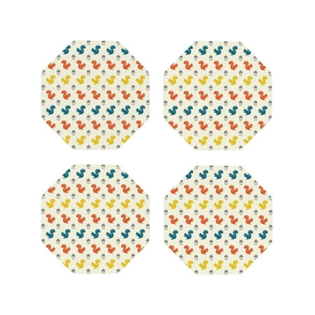 Naloa Colorful Squirrel Leather Coasters for Drinks Durable Drink Coasters 4 Set for Tabletop Protection Luxurious Home Décor and Housewarming Gift ( {designName})Octagon
Naloa Colorful Squirrel Leather Coasters for Drinks Durable Drink Coasters 4 Set for Tabletop Protection Luxurious Home Décor and Housewarming Gift ( {designName})Octagon