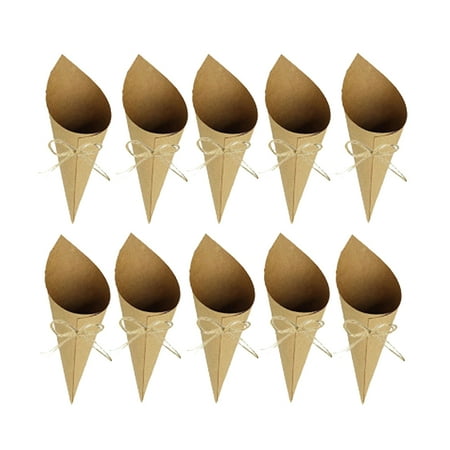 FRCOLOR 50pcs Conical Shaped Paper Decor Confetti Containers Wrapper Tube Concise Design for Wedding Holiday Party (with Rope and Double-sided Tape)
FRCOLOR 50pcs Conical Shaped Paper Decor Confetti Containers Wrapper Tube Concise Design for Wedding Holiday Party (with Rope and Double-sided Tape)