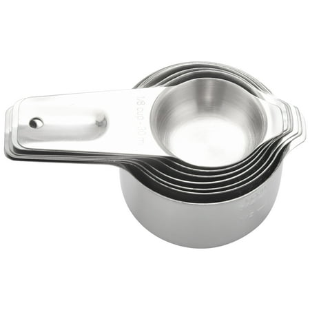 Measuring Cups Set of 7 with 1/8 Cup Coffee Scoop Stainless Steel Metal Measuring Cup 7 Piece Stackable Set with Spout
Measuring Cups Set of 7 with 1/8 Cup Coffee Scoop Stainless Steel Metal Measuring Cup 7 Piece Stackable Set with Spout
