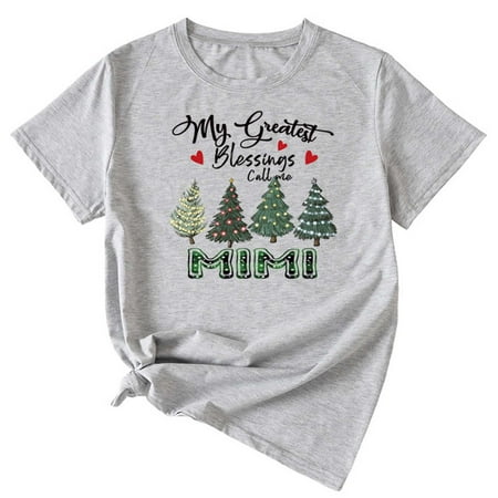 Womens Tops Corset Tops for Women Womens Christmas Short Sleeve Top Leisure Print T-shirt Short Sleeve Crew Neck Print Tops White Long Sleeve Shirts for Women Valentine Shirts for Women
Womens Tops Corset Tops for Women Womens Christmas Short Sleeve Top Leisure Print T-shirt Short Sleeve Crew Neck Print Tops White Long Sleeve Shirts for Women Valentine Shirts for Women